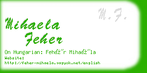 mihaela feher business card